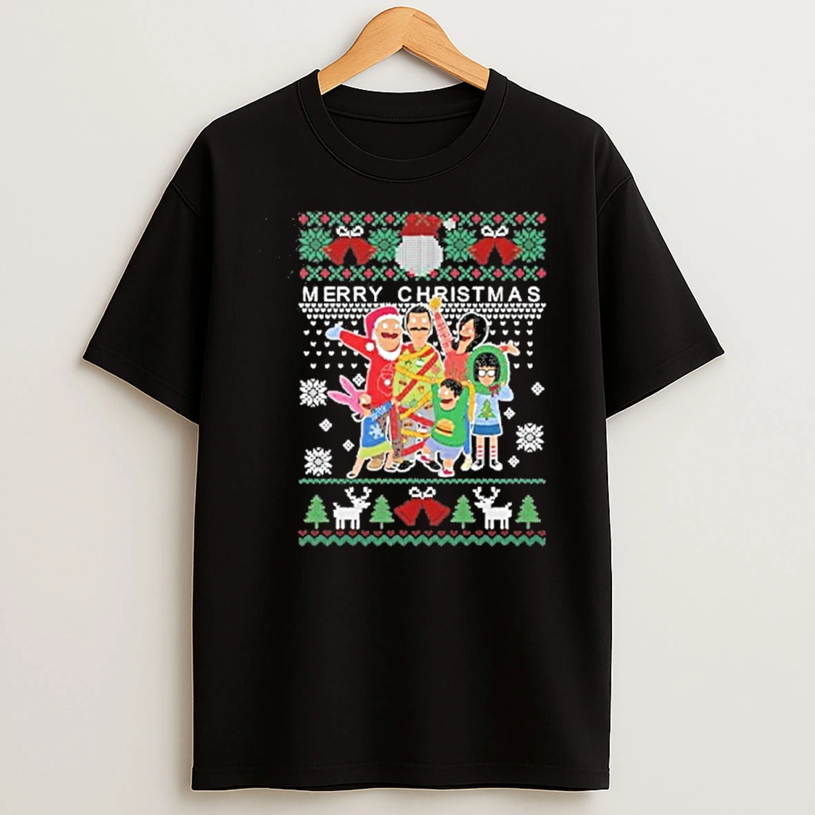 Bobs Burgers Family Merry Christmas Tshirt Hoodie