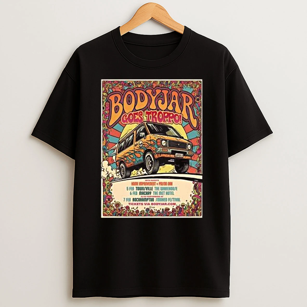 Bodyjar Goes Troppo February 5 6 7 2026 Shows Tshirt Hoodie