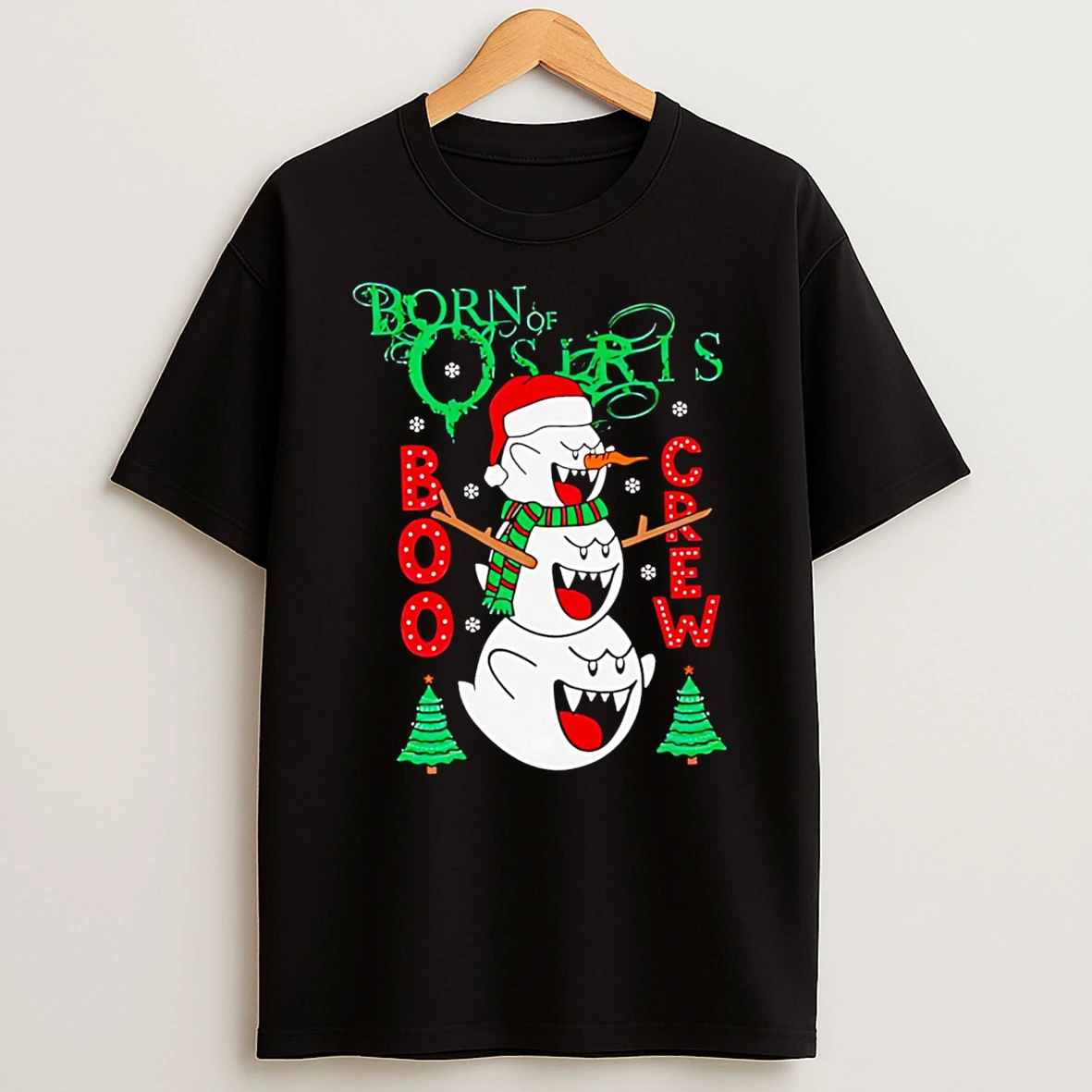 Born Of Osiris Moshy The Booman Christmas Tshirt Hoodie