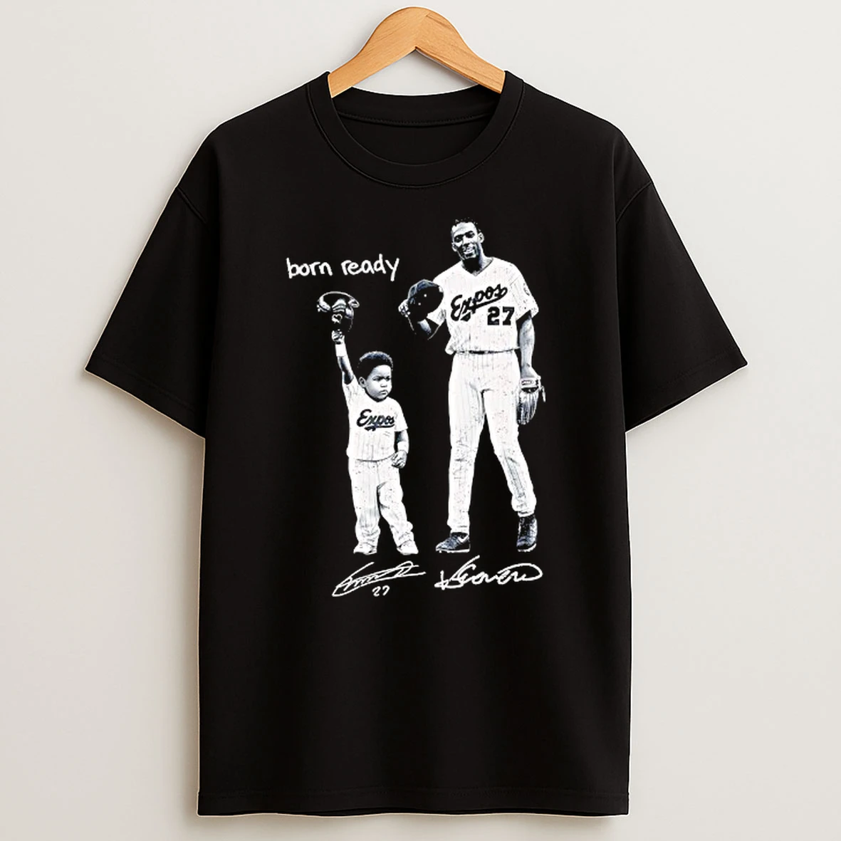 Born Ready Vladimir Jr And Baby Vladdy Toronto Blue Jays Signature Tshirt Hoodie