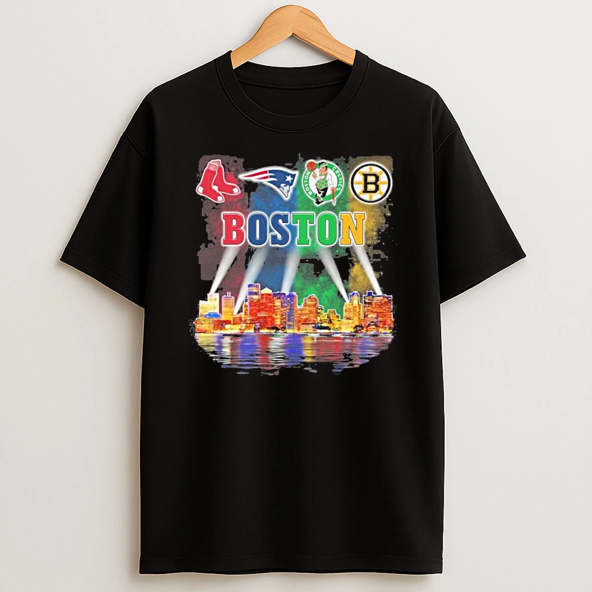 Boston Sports Teams Logo Retro City Tshirt Hoodie