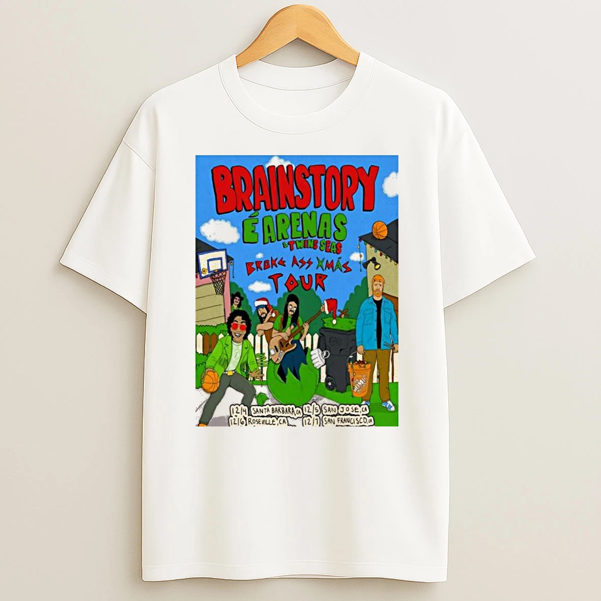Brainstory Broke Ass Xmas 2025 Tour Tshirt Hoodie