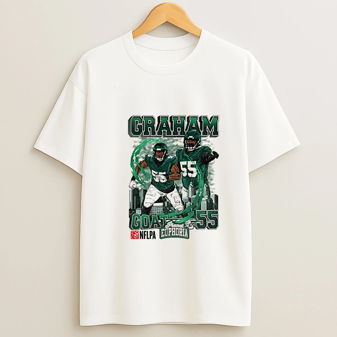 Brandon Graham 55 Goat Eagles Football Tshirt Hoodie