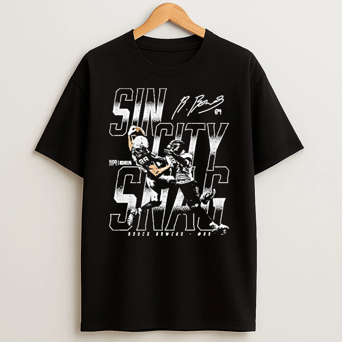 Brock Bowers Las Vegas Raiders Sin City Snag Tshirt Hoodie