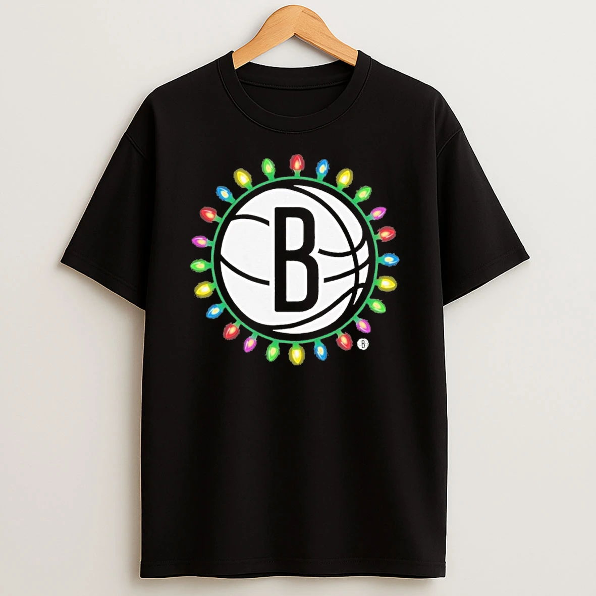 Brooklyn Nets Logo Light Christmas Tshirt Hoodie