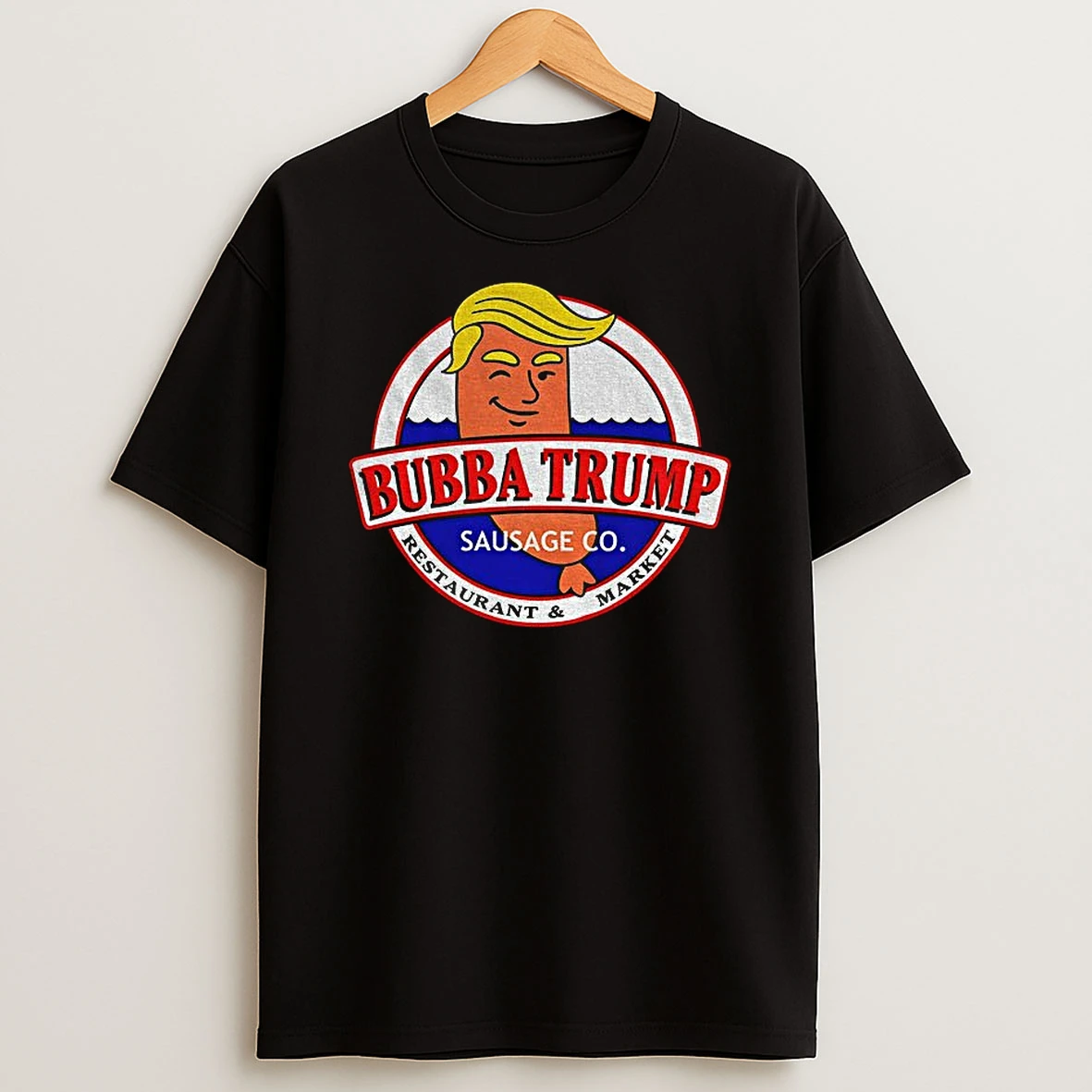 Bubba Trump Sausage Co Restaurant And Market Trump X Clinton Logo Tshirt Hoodie