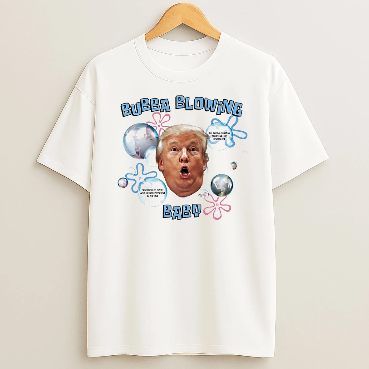 Bubba Blowing Baby Donald Trump Circle Tshirt Hoodie