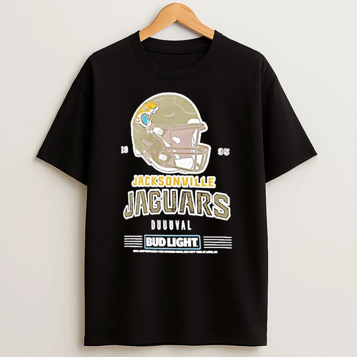 Bud Light X Jacksonville Jaguars Duuuval Helmet Tshirt Hoodie