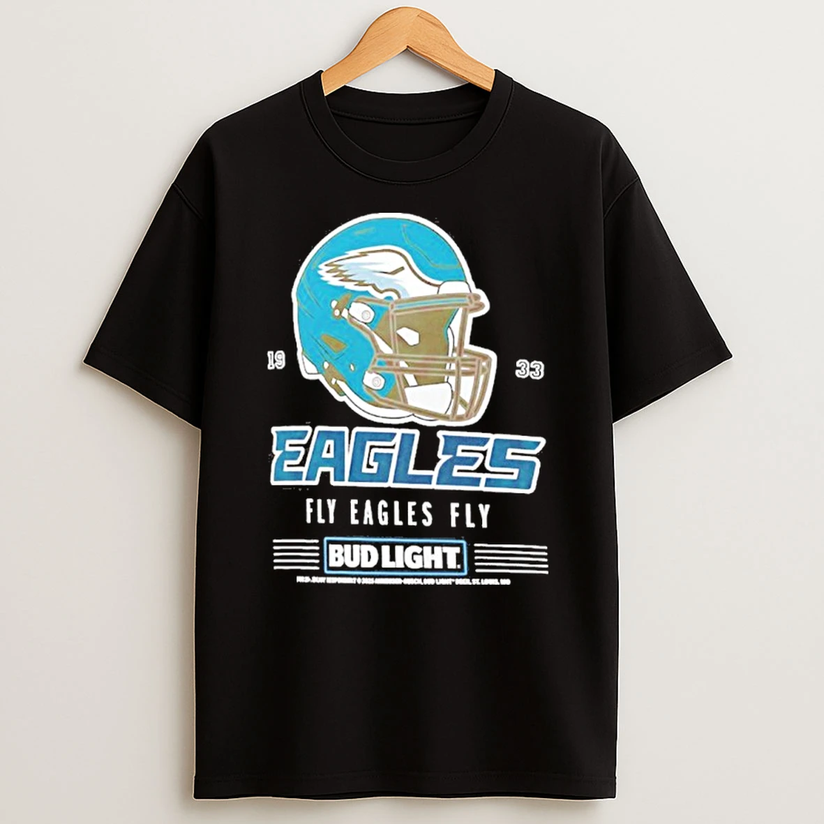 Bud Light X Philadelphia Eagles Fly Eagles Fly Helmet Tshirt Hoodie