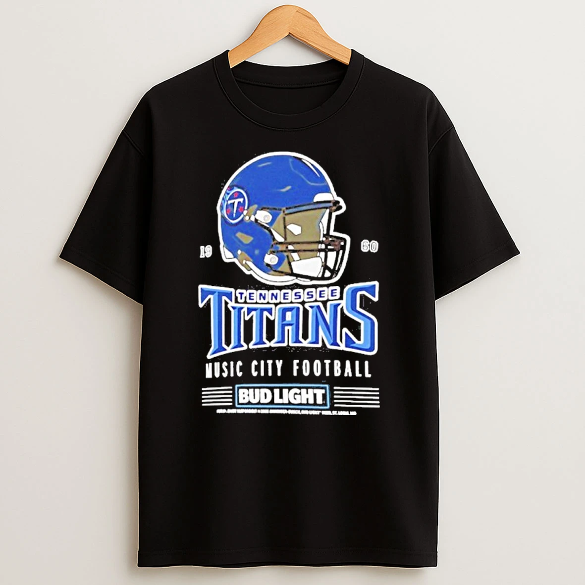 Bud Light X Tennessee Titans Music City Football Helmet Tshirt Hoodie