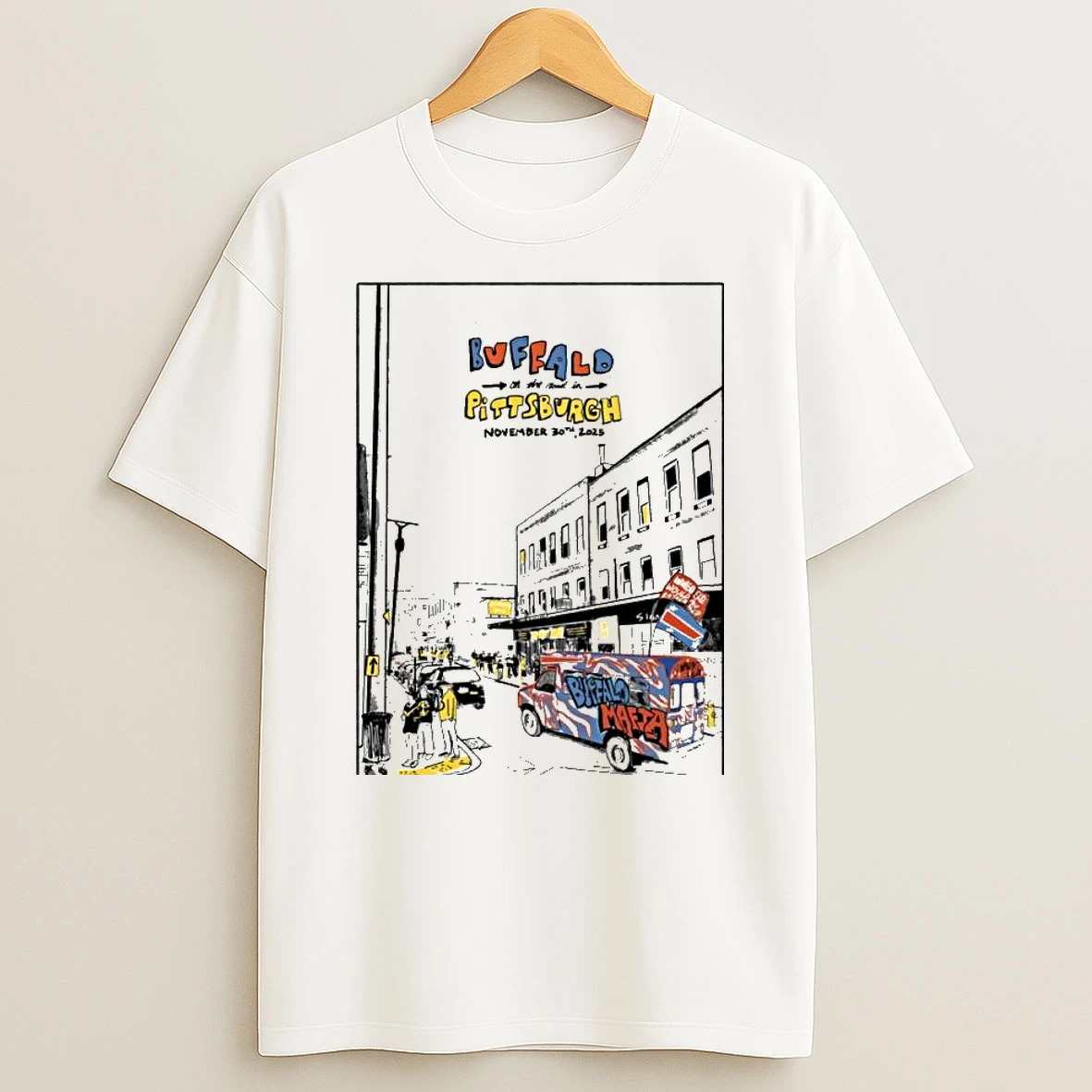 Buffalo Bills Vs Pittsburgh Steelers Buffalo On The Road In Pittsburgh Pa Nov 30 2025 Tshirt Hoodie