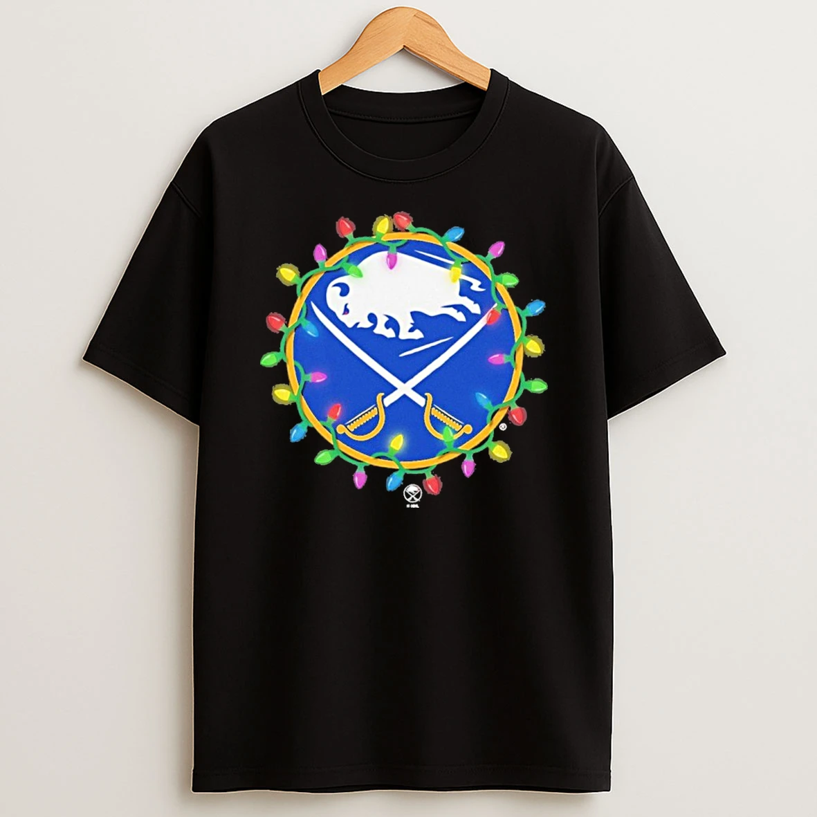 Buffalo Sabres Logo Lights Christmas Tshirt Hoodie