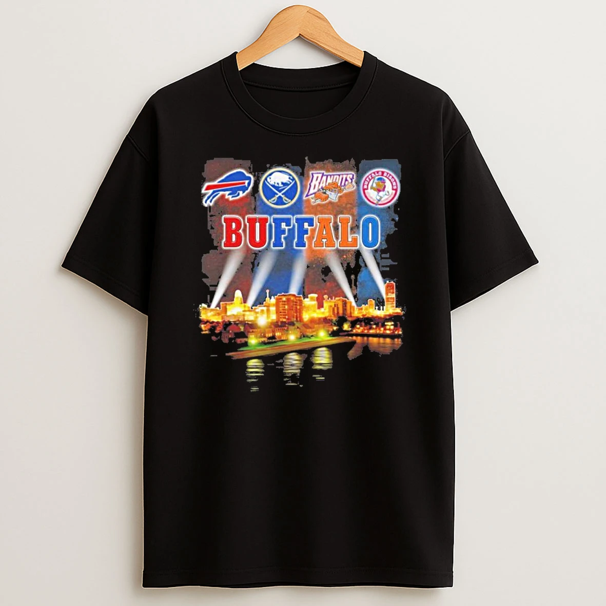 Buffalo Sports Teams Logo Retro City Tshirt Hoodie