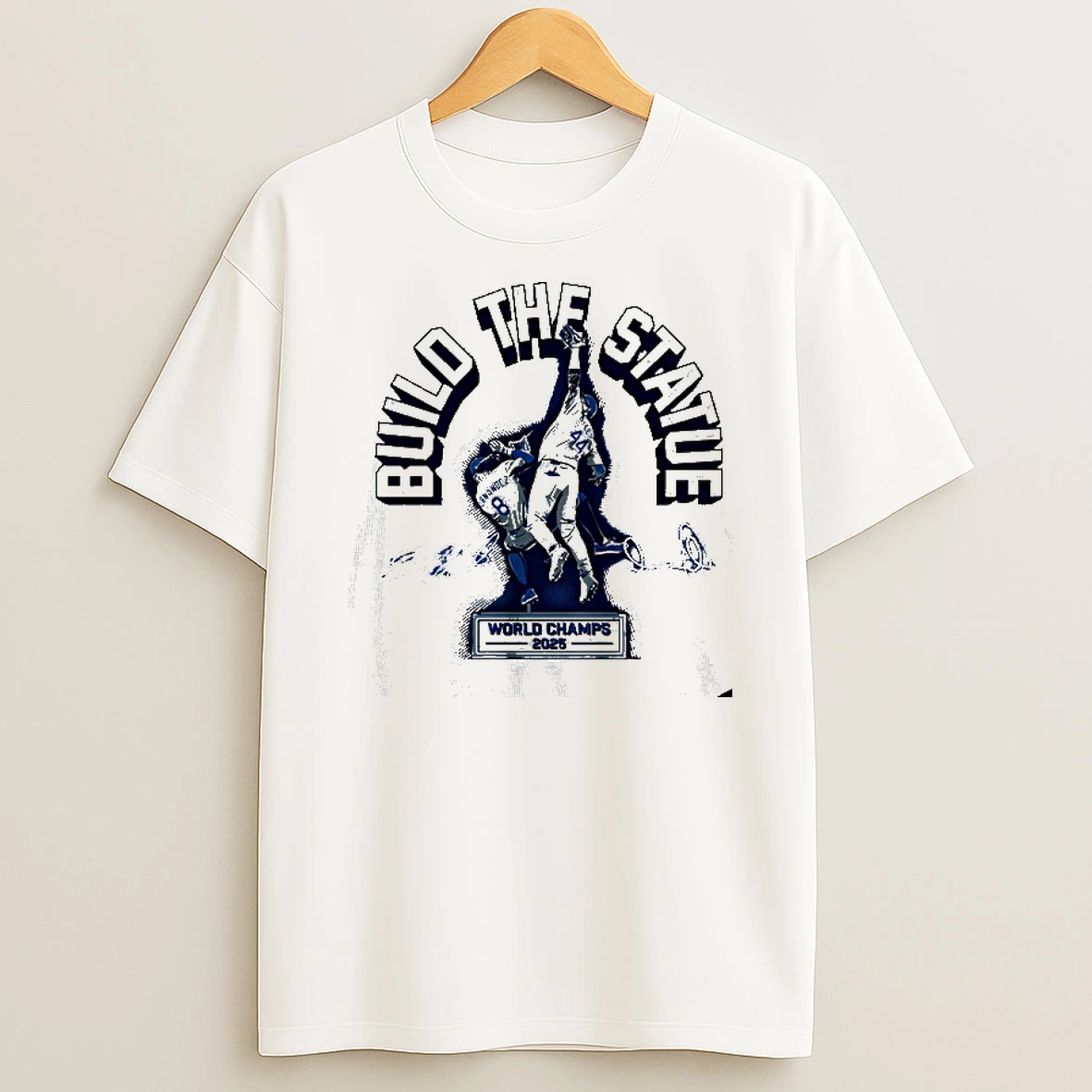 Build The Statue Andy Pages And Kike Hernandez 2025 World Series Signature Tshirt Hoodie