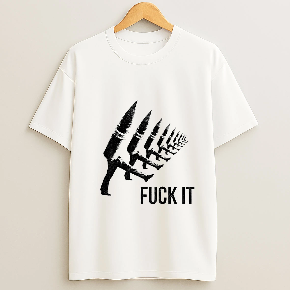 Bullets Weapons Fuck It Vintage Tshirt Hoodie