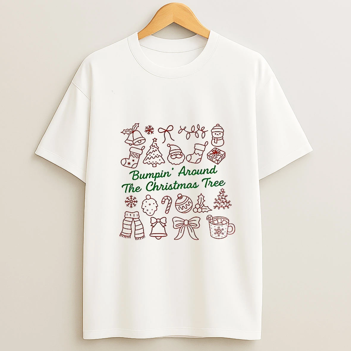 Bumpin Around The Christmas Tree Merry Christmas Tshirt Hoodie
