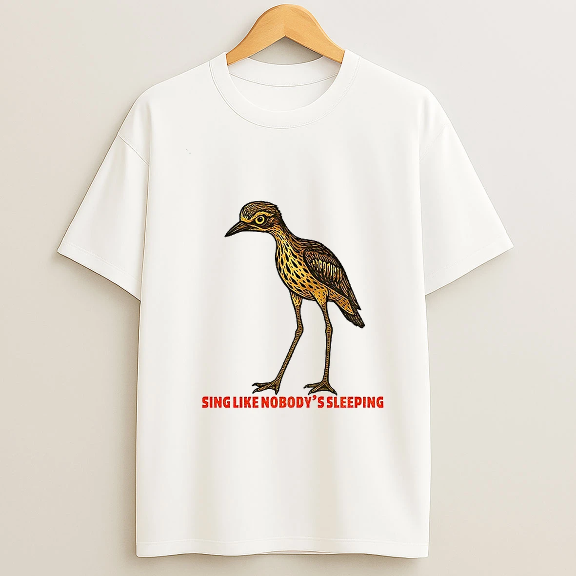 Bush Stone Curlew Sing Like Nobodys Sleeping Tshirt Hoodie