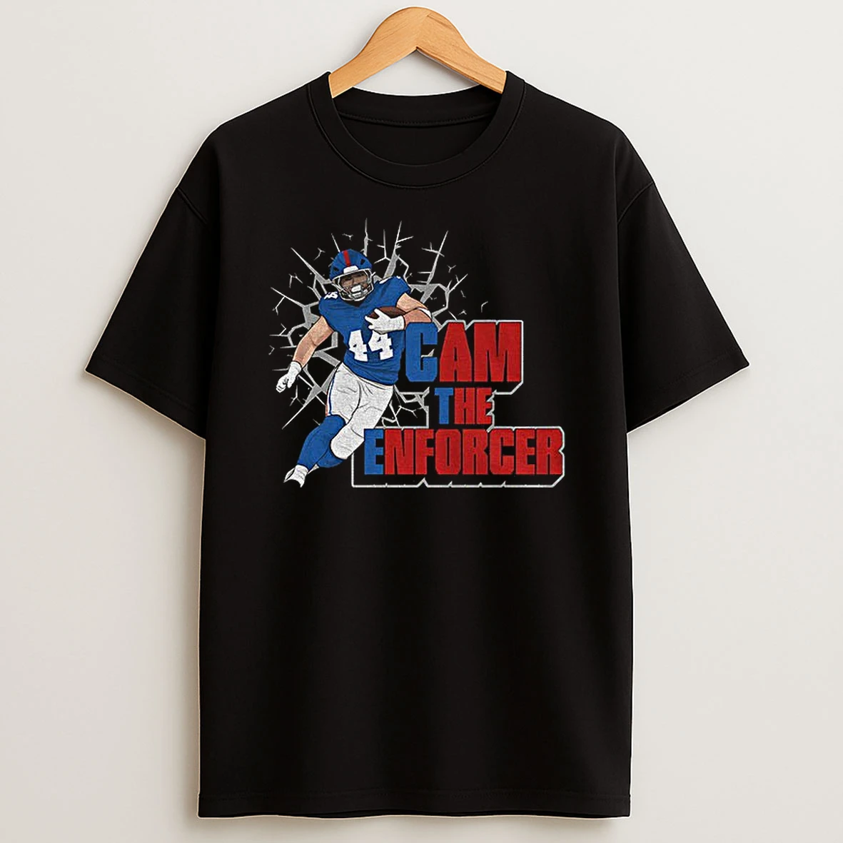 Cam Skattebo New York Giants Nfl Football Cam The Enforcer Tshirt Hoodie