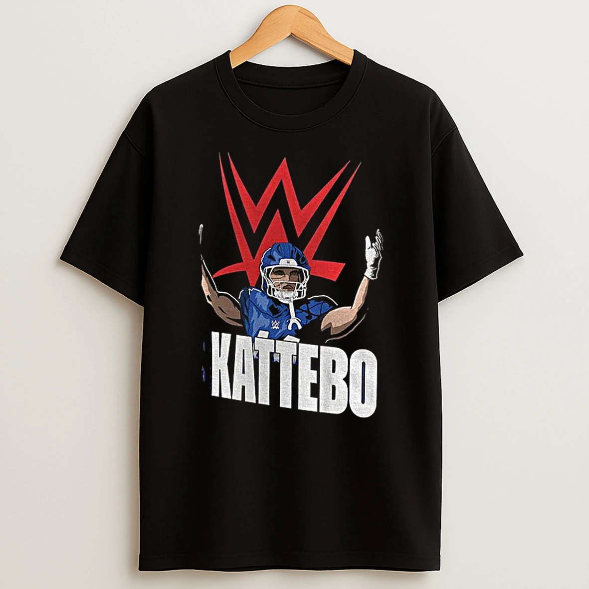 Cam Skattebo New York Giants X Wwe Big Logo Tshirt Hoodie