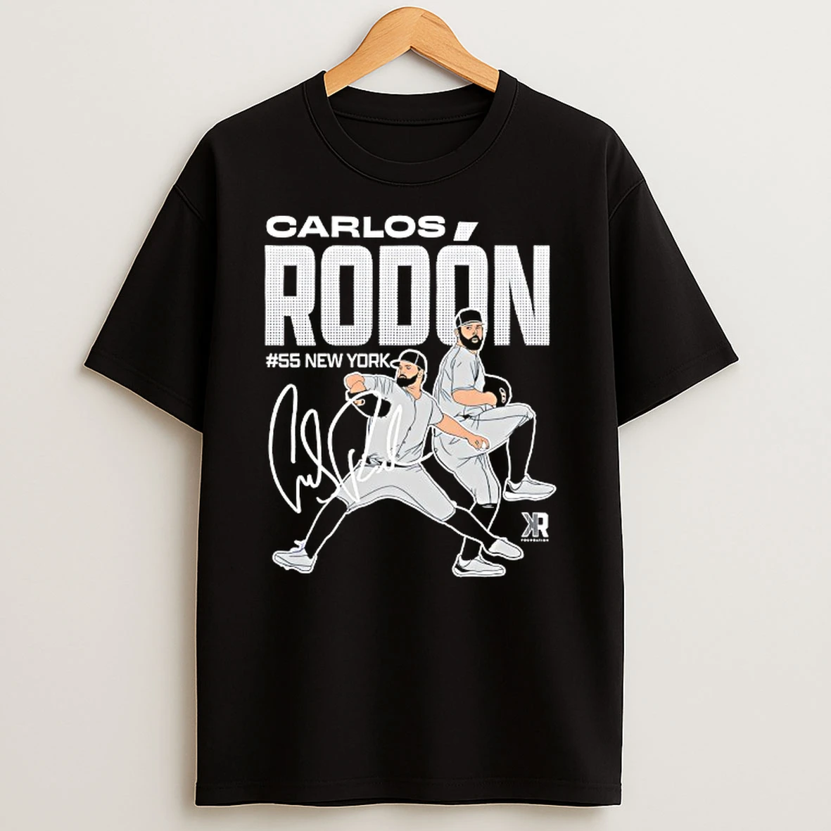 Carlos Rodon 55 New York Yankees Baseball Signature Tshirt Hoodie