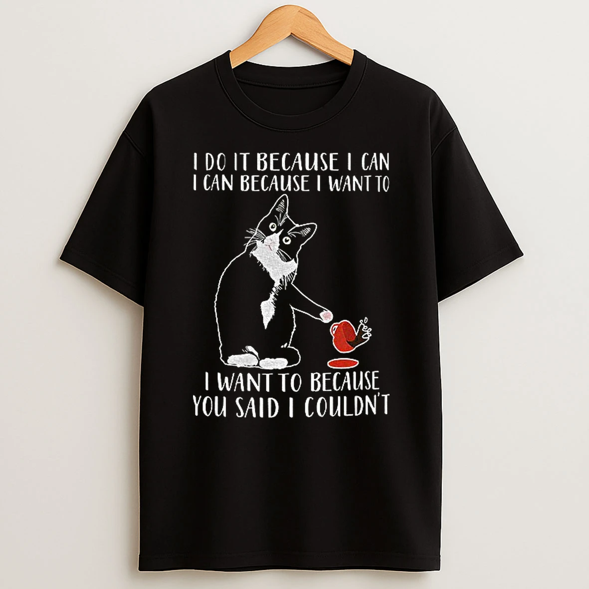 Cat I Do It Because I Can I Can Because I Want To I Want To Because You Said I Couldnt Tshirt Hoodie