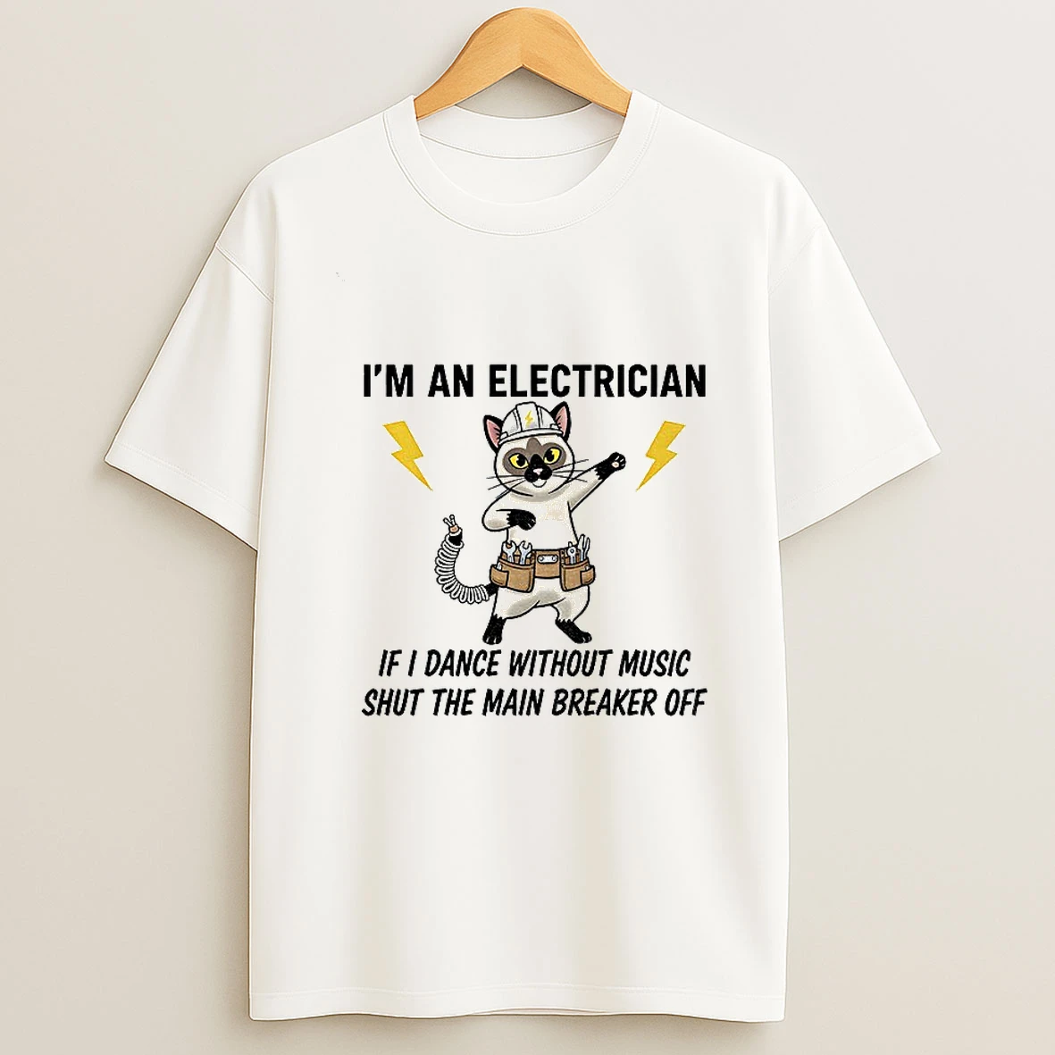 Cat Im An Electrician If I Dance Without Music Shut The Main Breaker Off Tshirt Hoodie