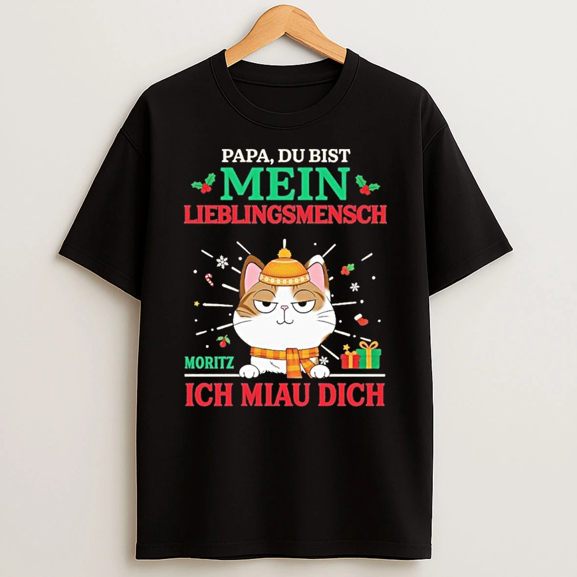 Cat Papa Du Bist Mein Lieblingsmensch Ich Miaue Dich Tshirt Hoodie