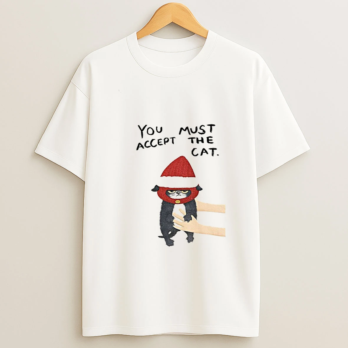 Cat Santa Hat You Must Accept The Cat Tshirt Hoodie