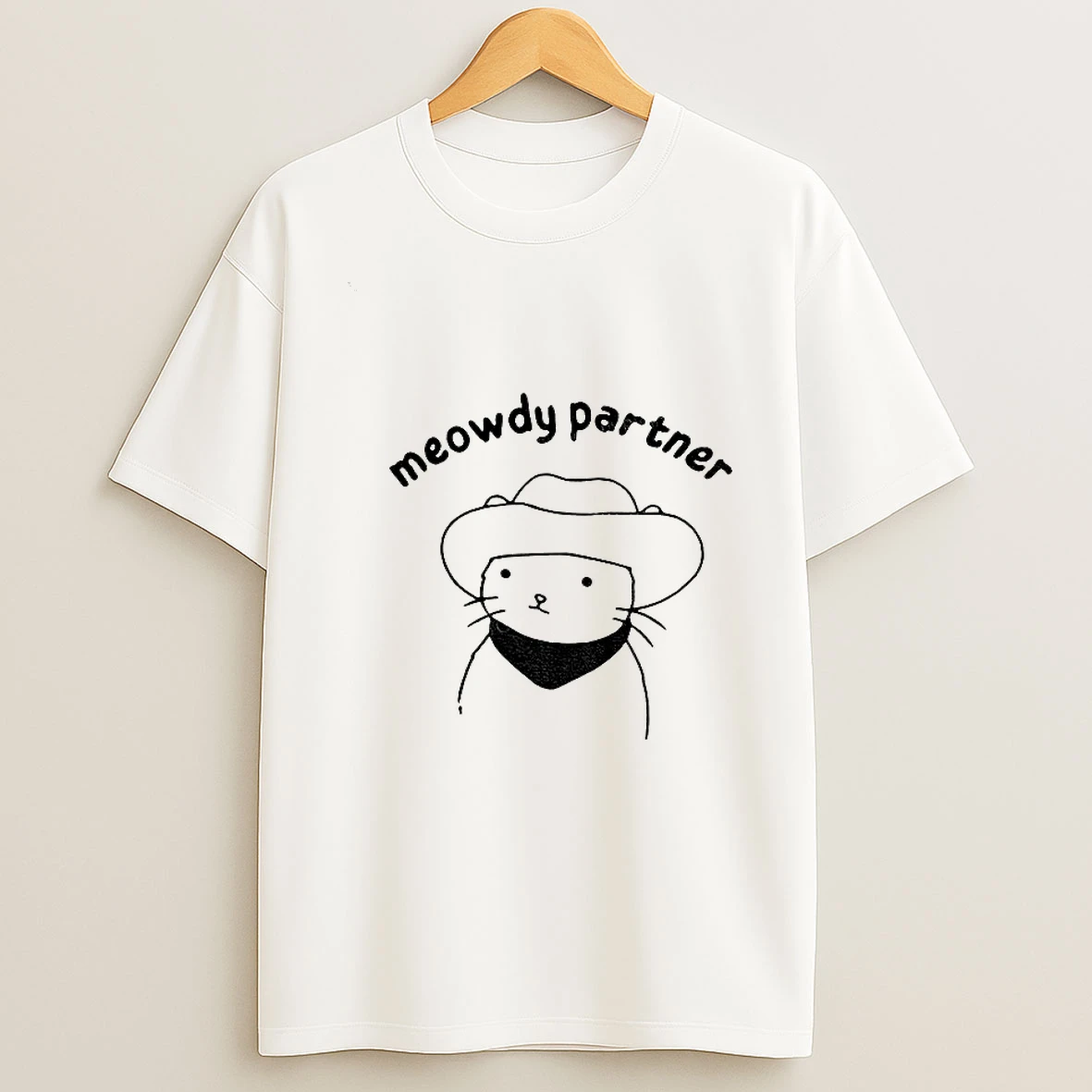 Cat Companion Meowdy Partner Meme Tshirt Hoodie