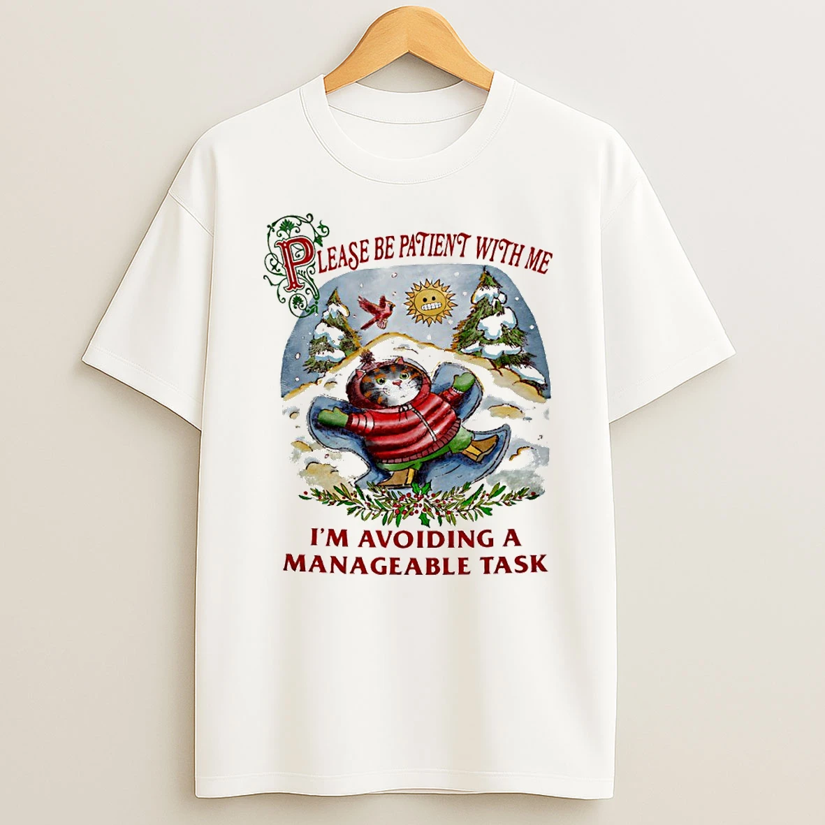 Cat Lease Be Patient With Me Im Avoiding A Manageable Task Circle Tshirt Hoodie