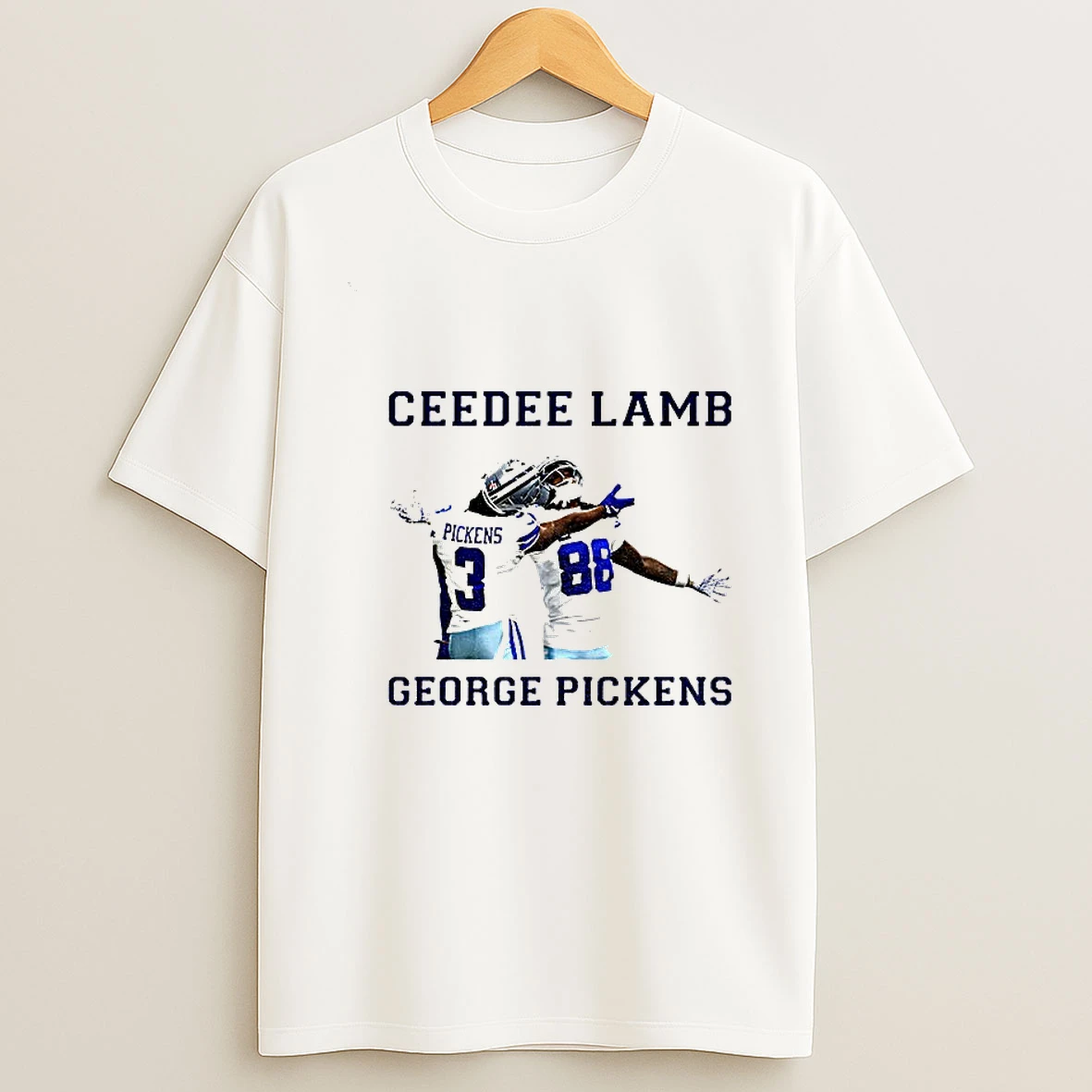 Ceedee Lamb And George Pickens Dallas Cowboys Nfl Football 2025 Vintage Tshirt Hoodie