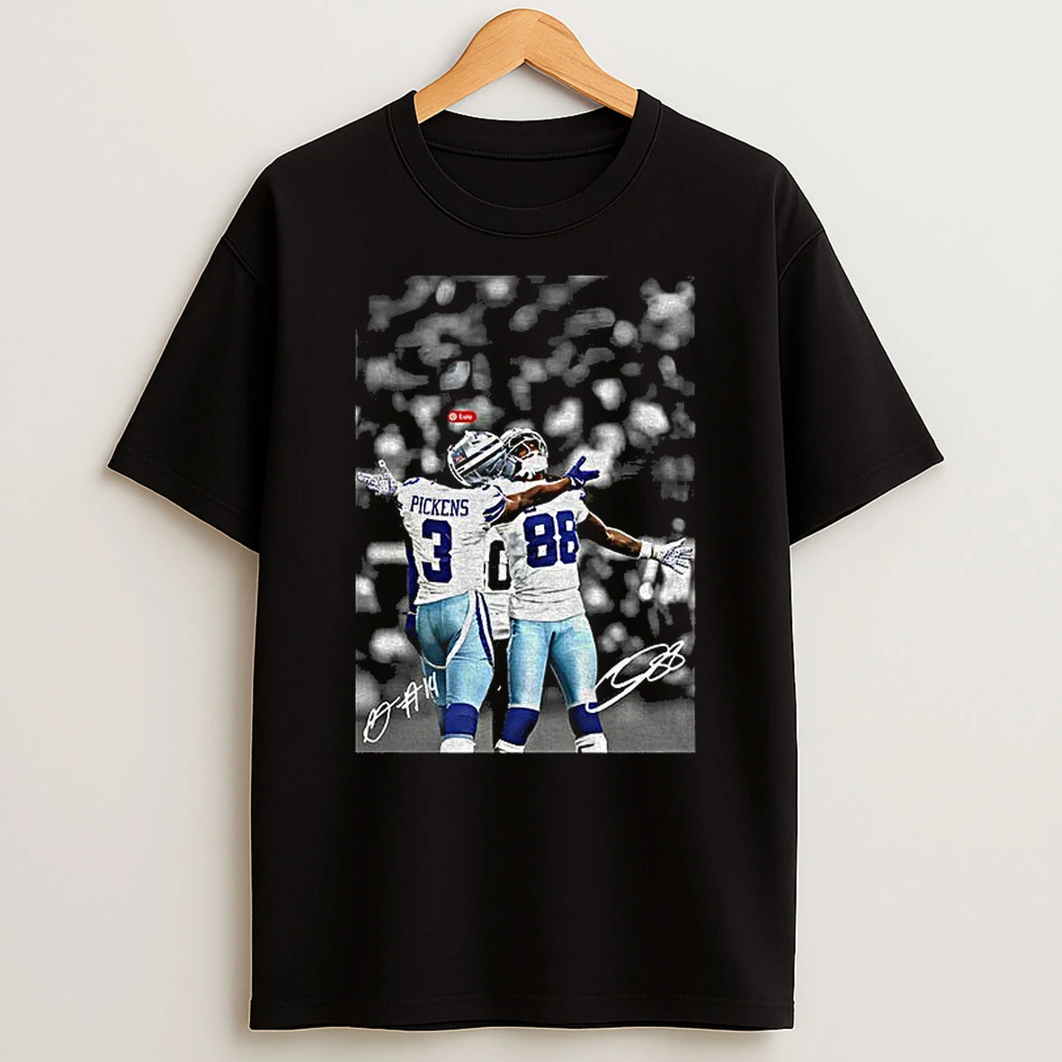 Ceedee Lamb With George Pickens Dallas Cowboys Nfl Football Signatures Tshirt Hoodie