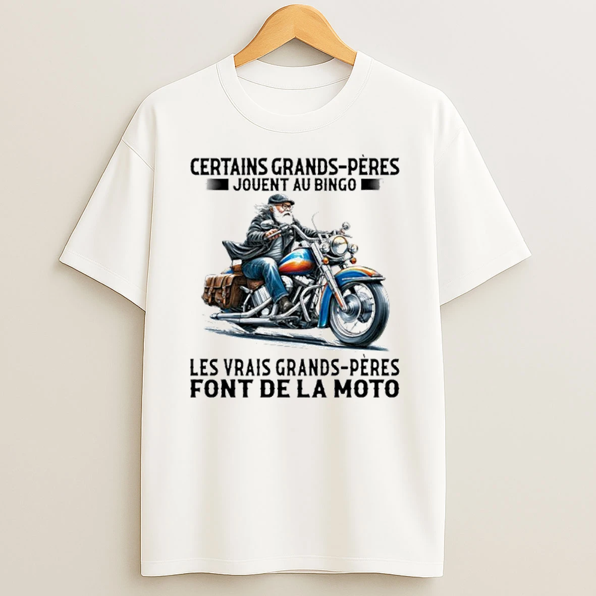 Certains Grands Peres Jouent Au Bingo Les Vrais Grands Peres Font Dela Moto Tshirt Hoodie