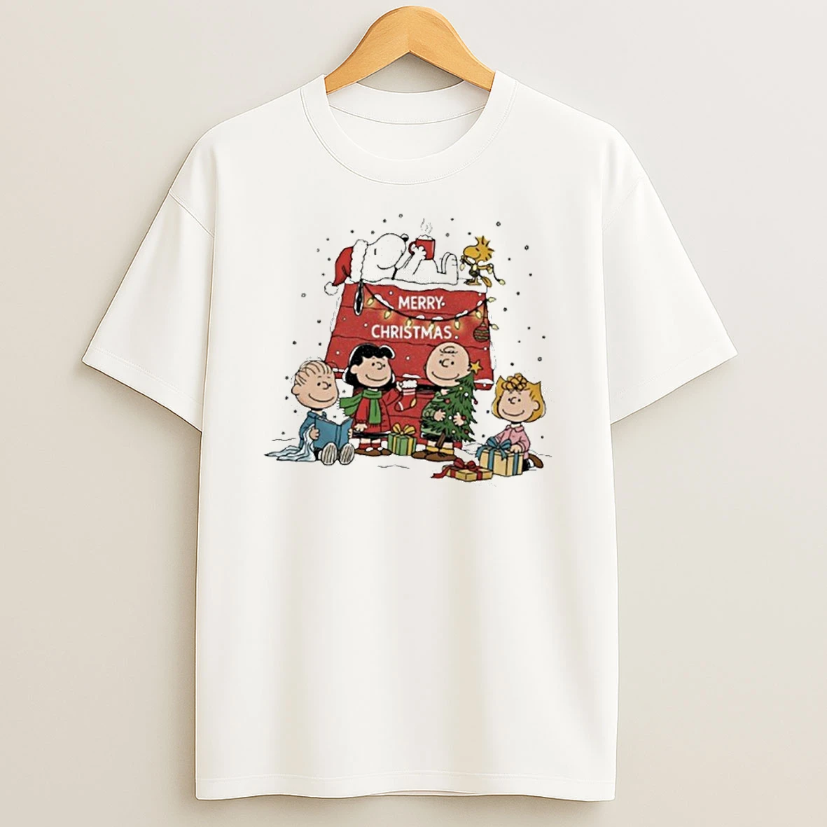 Charlie Brown Snoopy Peanuts Christmas Tshirt Hoodie