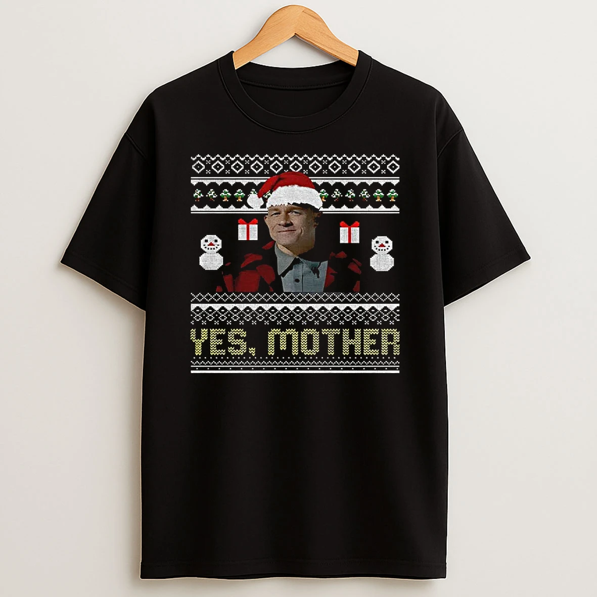 Charlie Ed Gein Santa Hat Yes Mother Merry Christmas 2025 Tshirt Hoodie