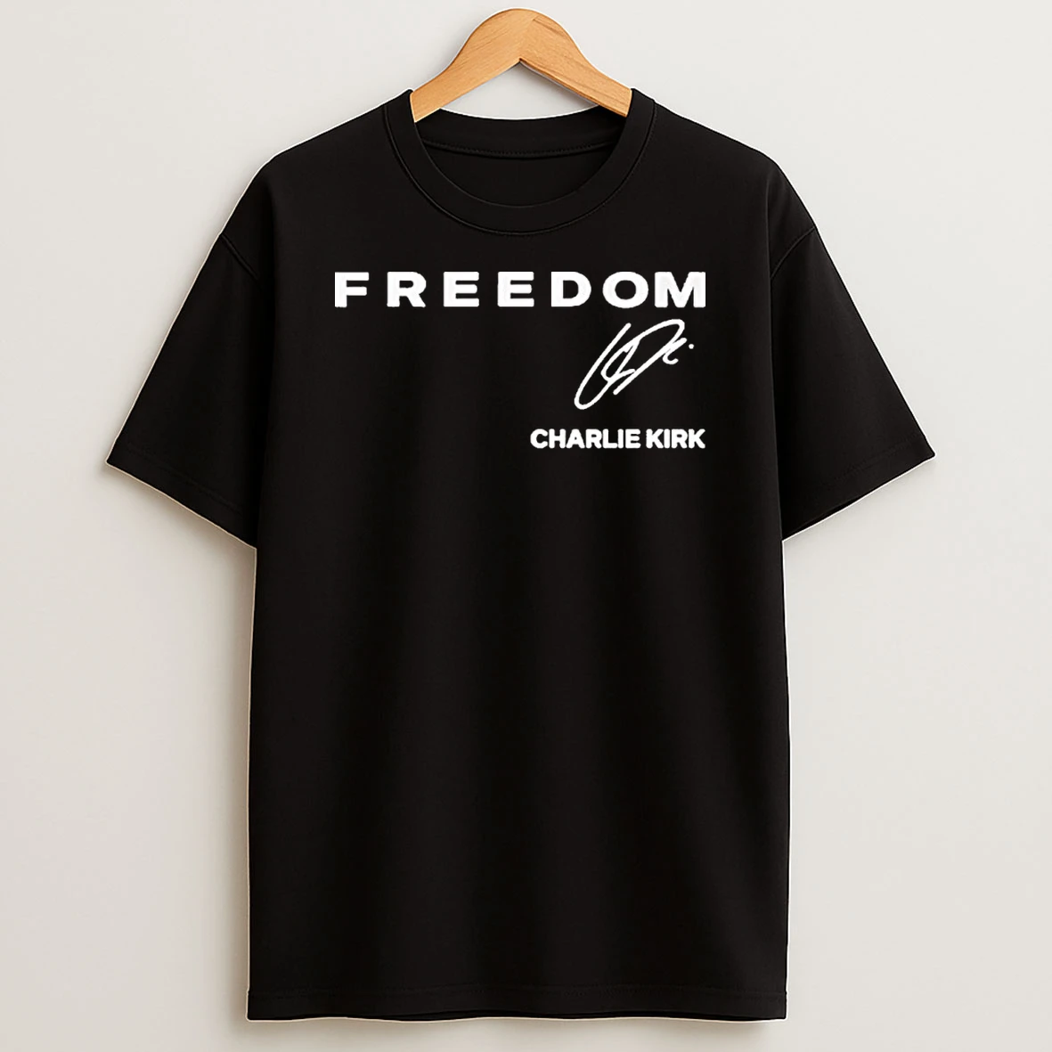 Charlie Kirk Red Freedom Tshirt Hoodie