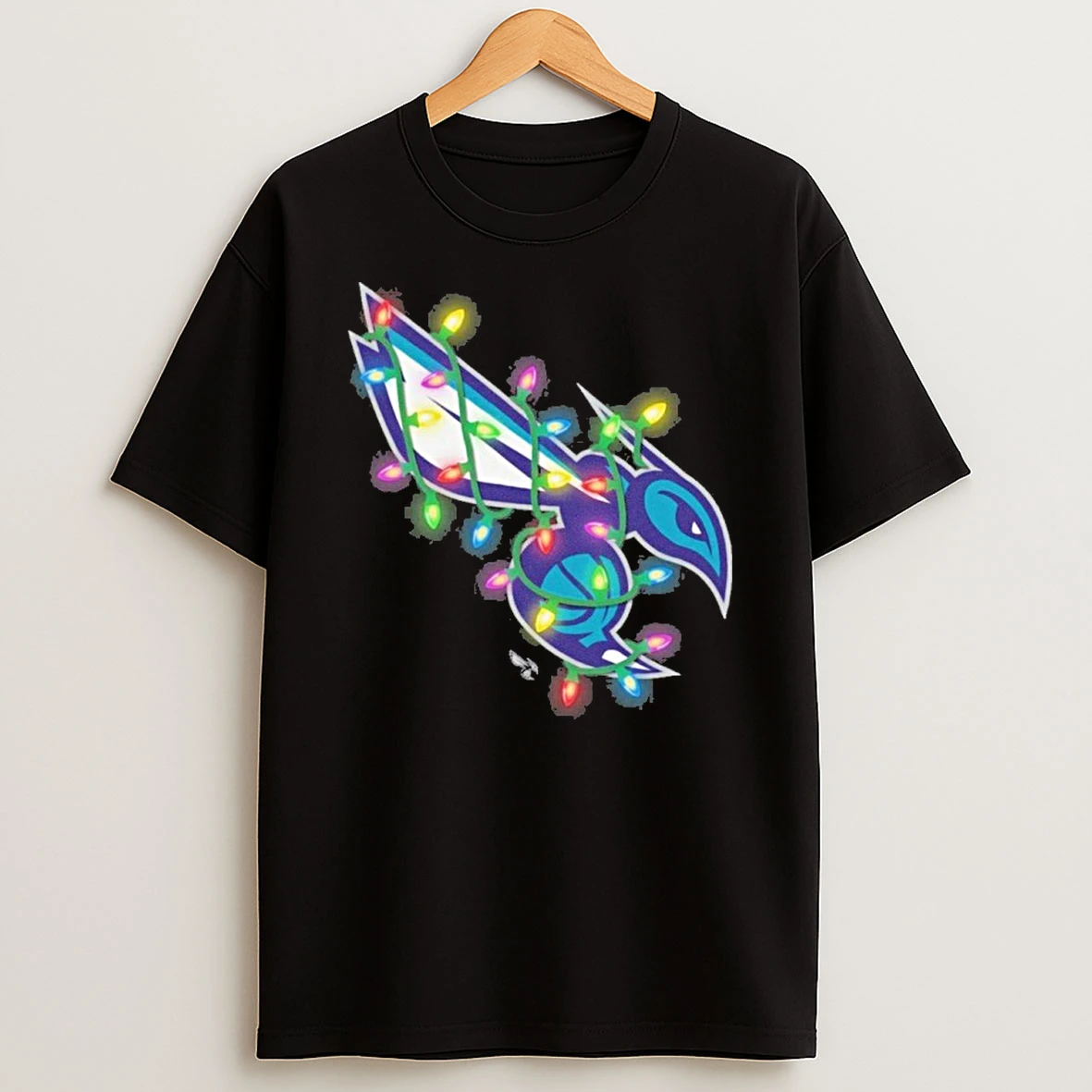 Charlotte Hornets Logo Light Christmas Tshirt Hoodie