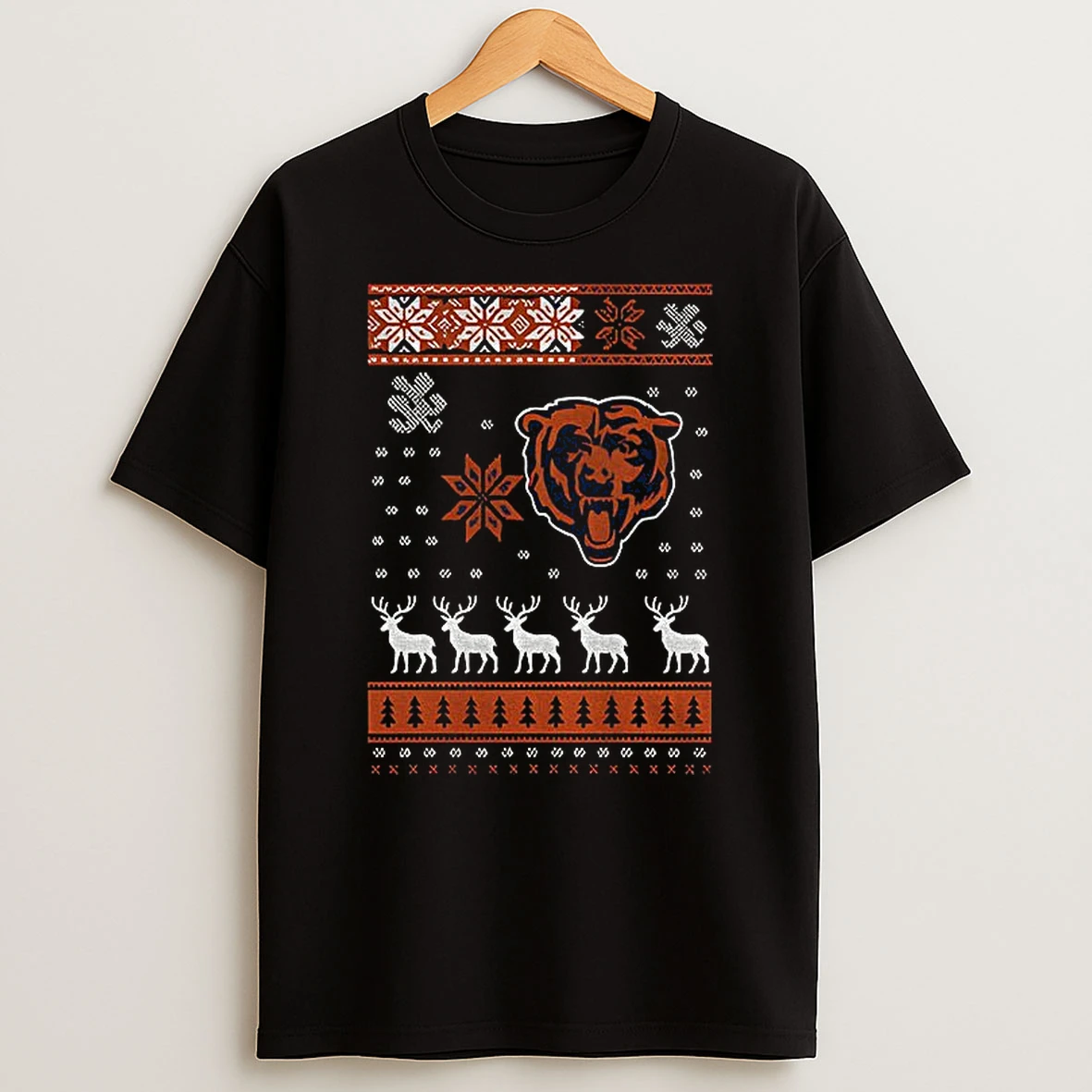 Chicago Bears Nfl Football 2025 Logo Merry Christmas Tshirt Hoodie