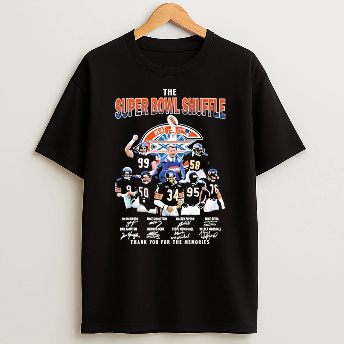 Chicago Bears The Super Bowl Shuffle Signatures Tshirt Hoodie