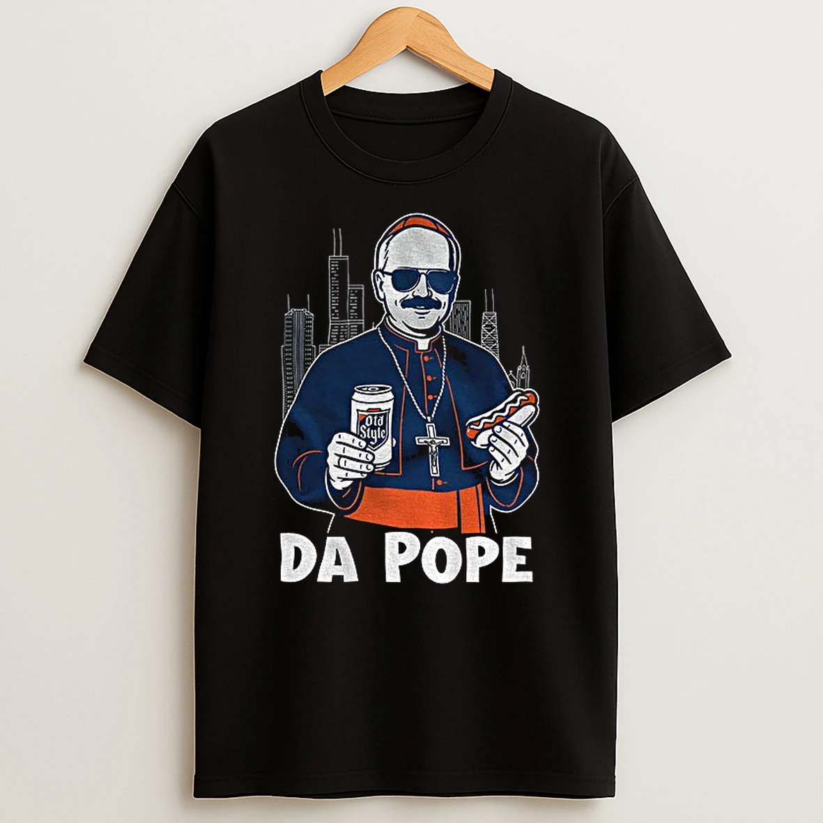 Chicago Pope Leo Xiv Da Pope Chicago Bears Nfl Football 2025 Tshirt Hoodie