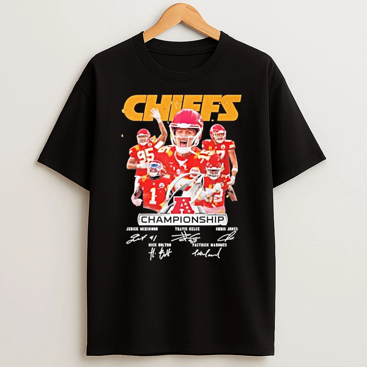 Chiefs Player Champions Signature Tshirt Hoodie