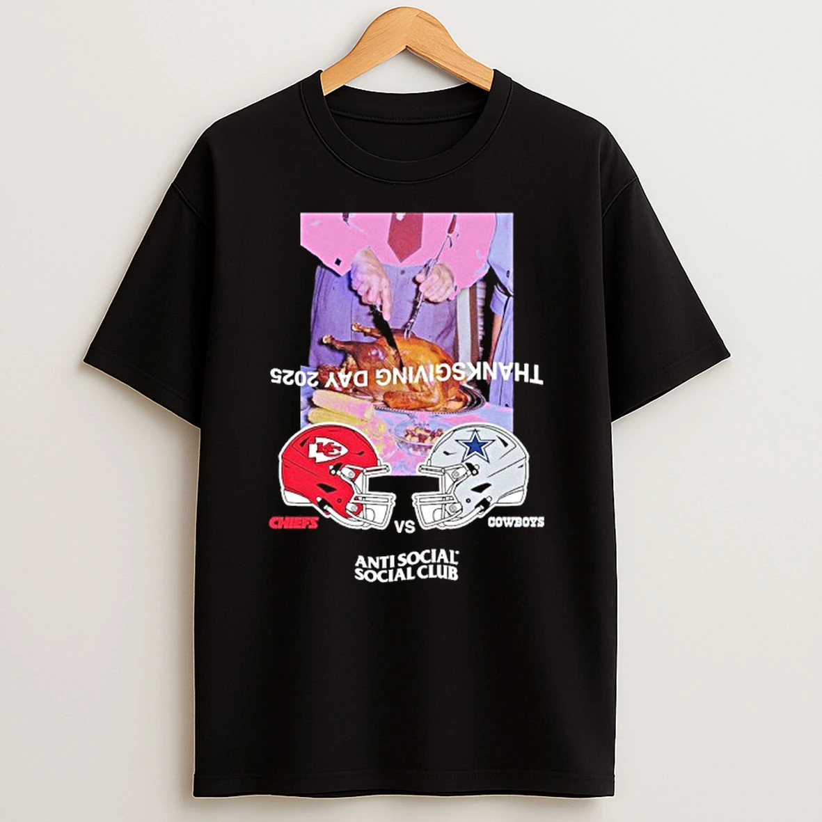 Chiefs Vs Cowboys Thanksgiving Day 2025 Matchup Tshirt Hoodie