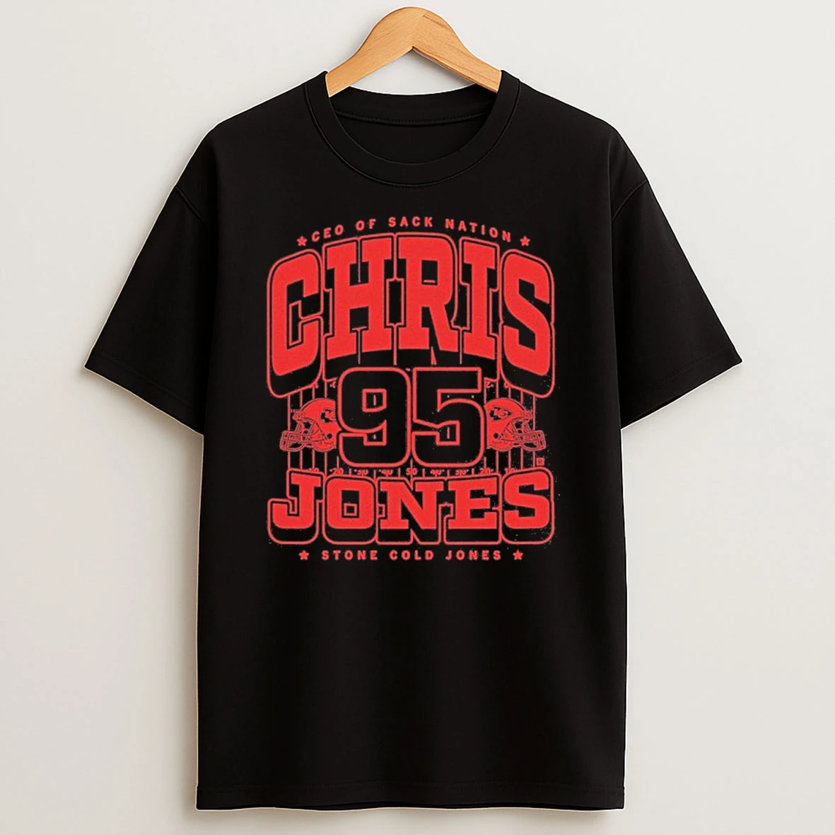 Chris Jones Max Collegiate Tshirt Hoodie