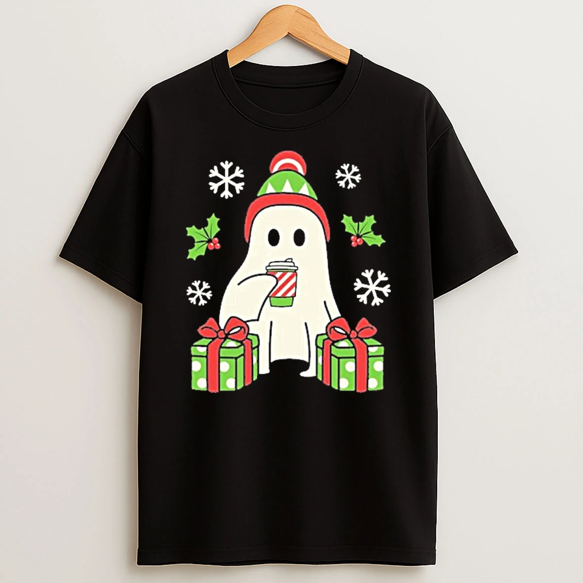 Christmas Ghost Tshirt Hoodie