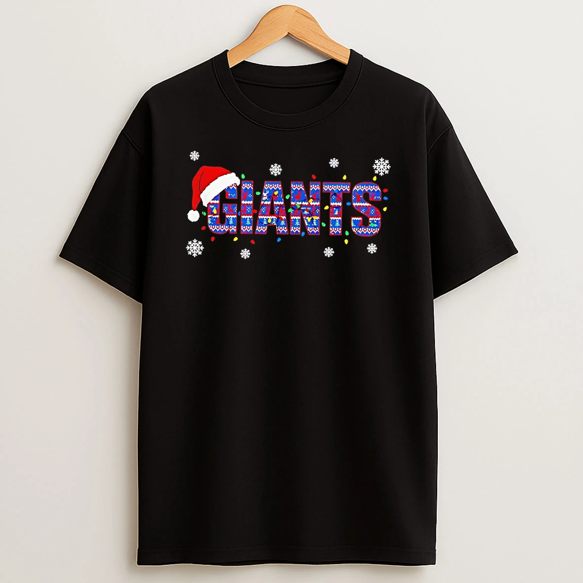Christmas Santa Hat New York Giants Football Nfl Tshirt Hoodie