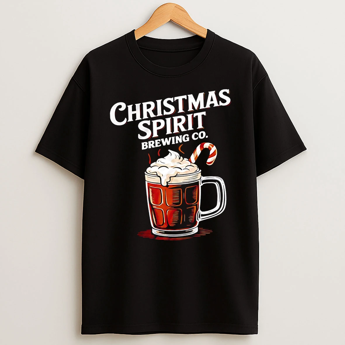 Christmas Spirit Hot Cocoa Graphic Retro Tshirt Hoodie
