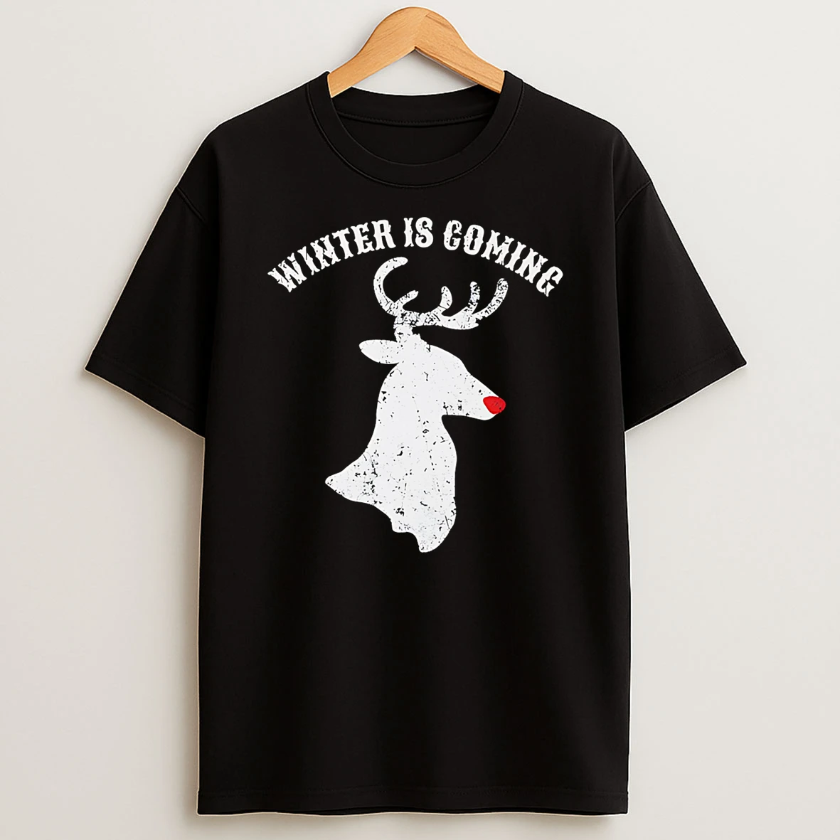 Christmas Winter Is Coming Reindeer Tshirt Hoodie