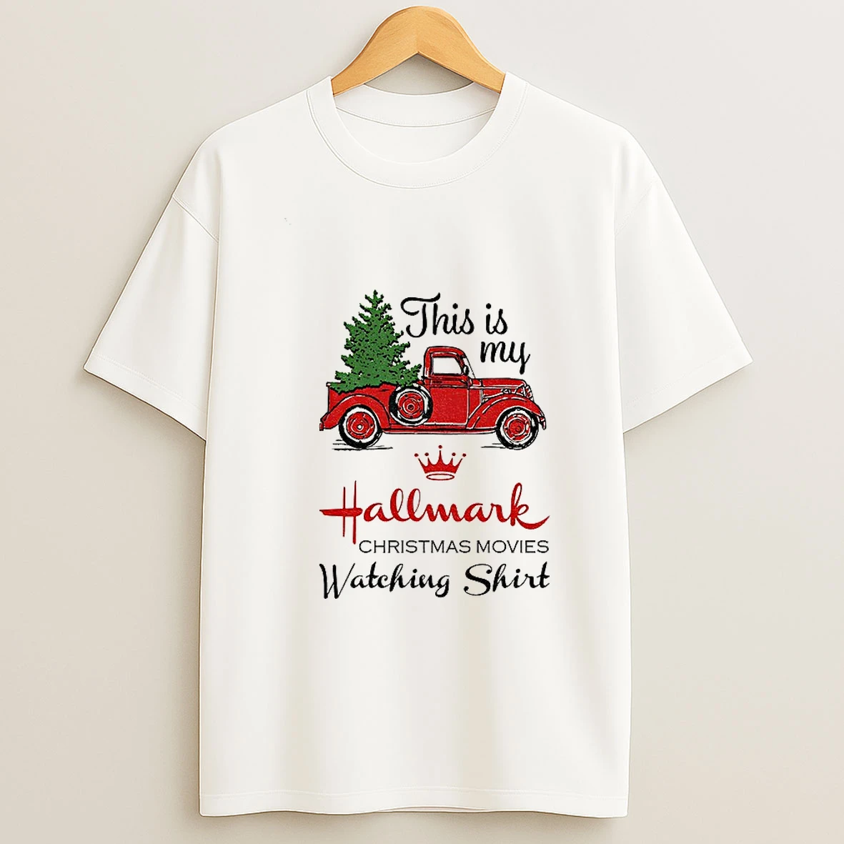 Christmas Truck This Is My Hallmark Christmas Movies Watching Christmas Tshirt Hoodie