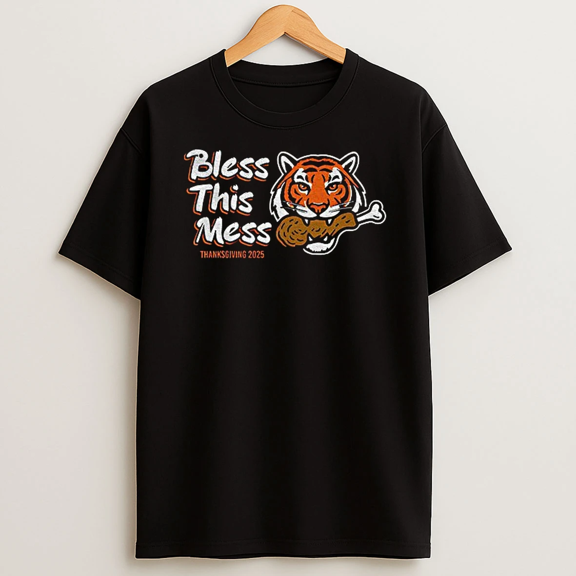Cincinati Tigers Bless This Mess Thanksgiving 2025 Tshirt Hoodie