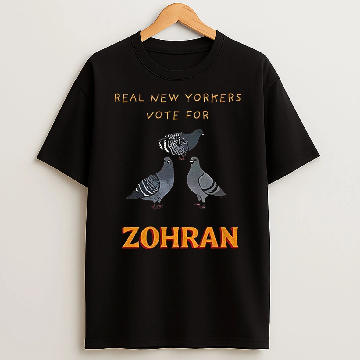 Cleawwuz Pigeon Real New Yorkers Vote For Zohran Nyc Political Tshirt Hoodie